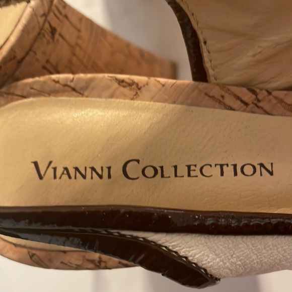 Vianni Collection size 5 sling back cream heels - Picture 5 of 9